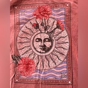 aeropostale floral sun tarot card graphic tee